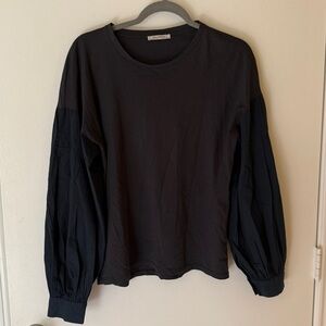 Unique Zara Black Long Sleeve Top